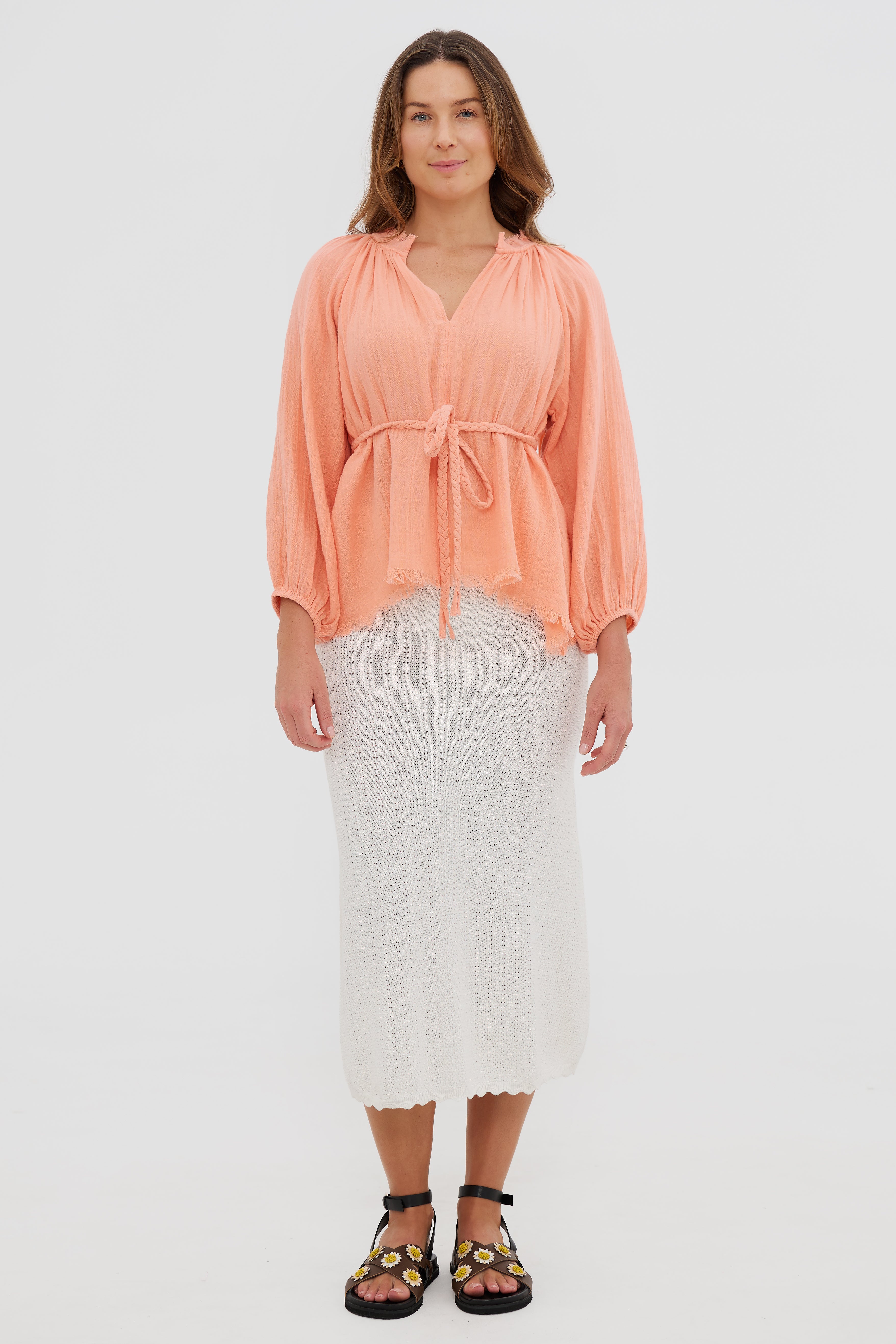 SOPHIA TOP // CORAL