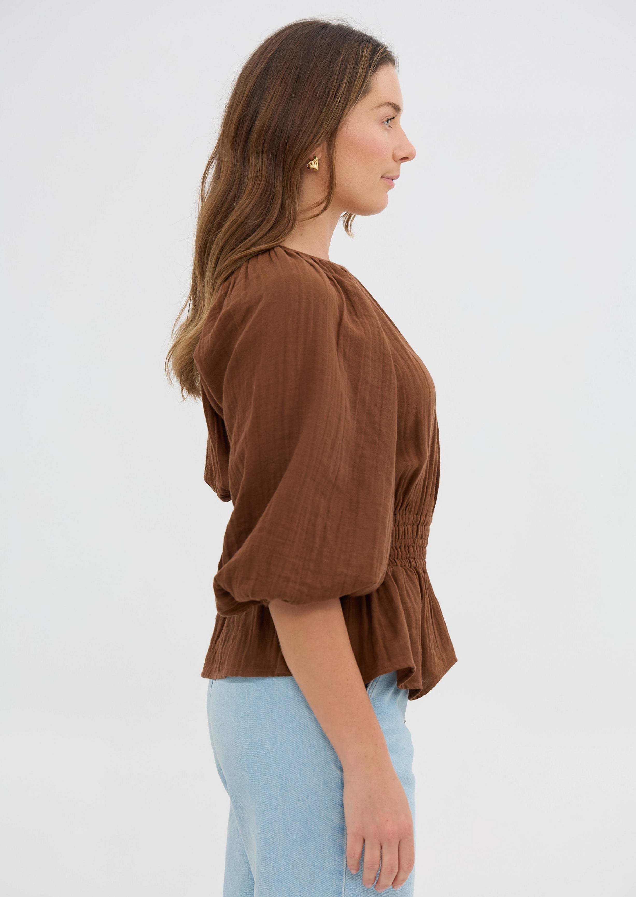 CLEMENTINE TOP // UMBER