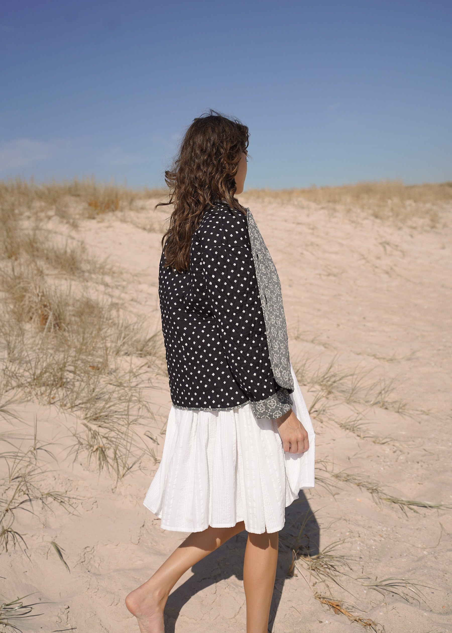 WILLA QUILTED JACKET // INK GEO
