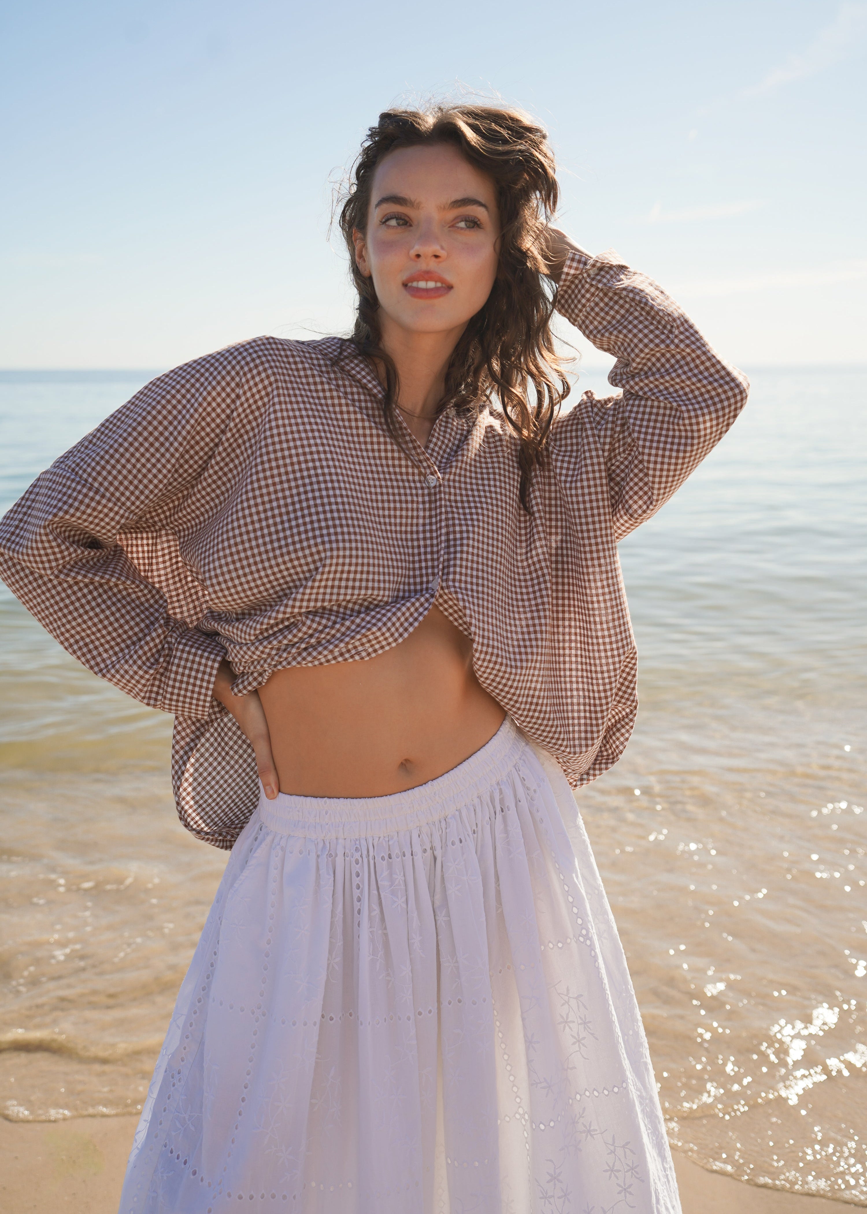 LARA EYELET SKIRT