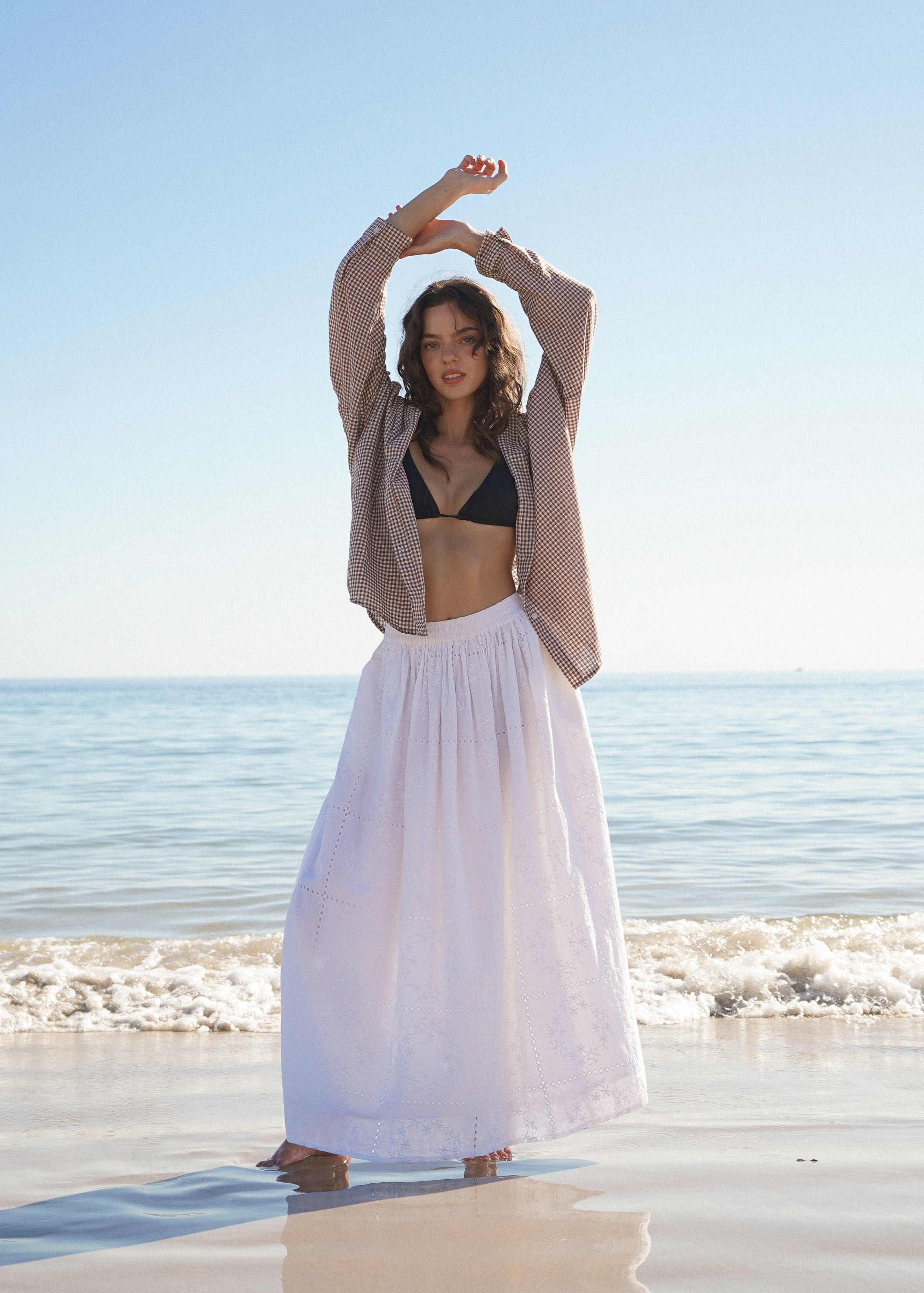 LARA EYELET SKIRT