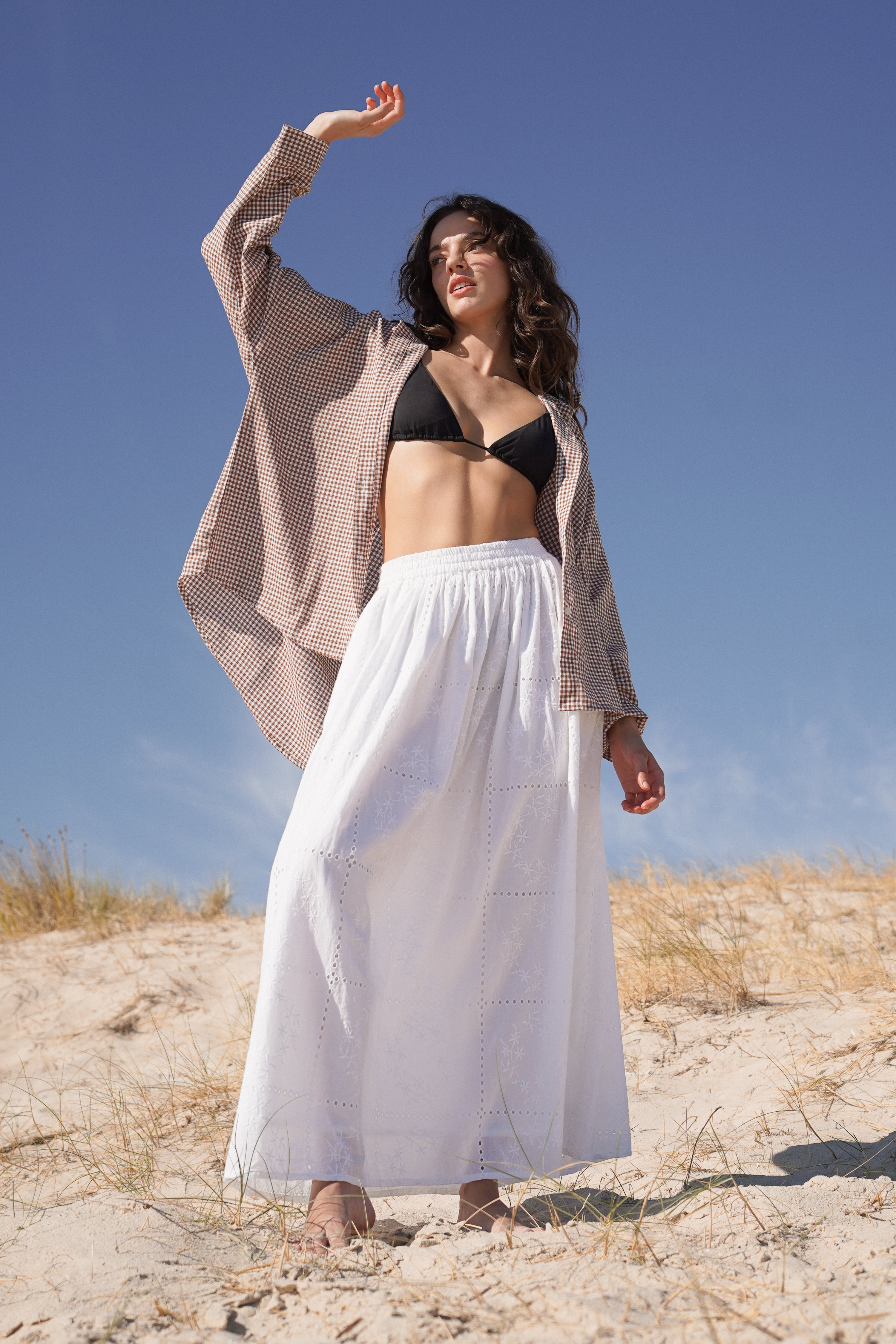 LARA EYELET SKIRT