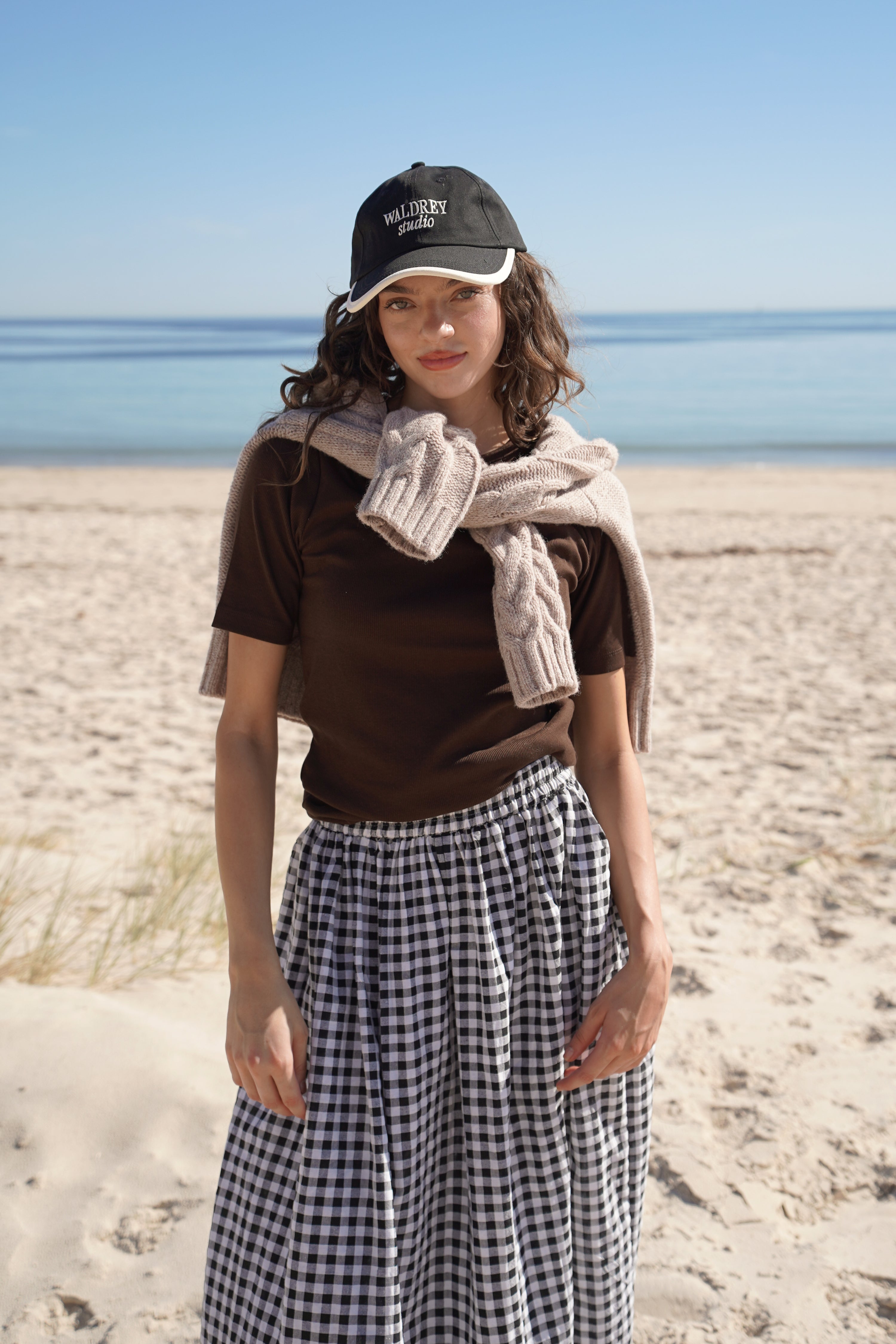 VIOLET SCALLOP HEM SKIRT