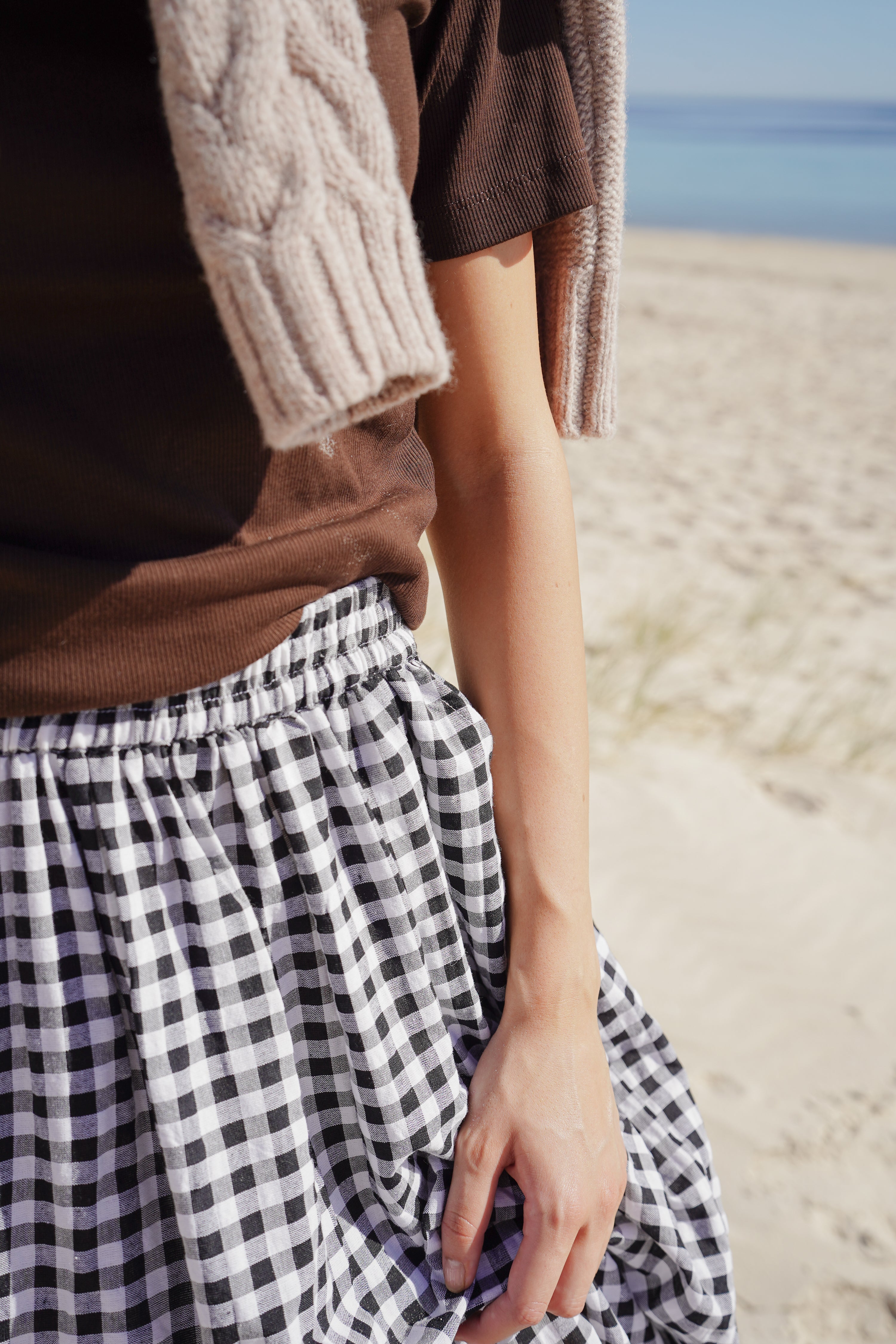VIOLET SCALLOP HEM SKIRT