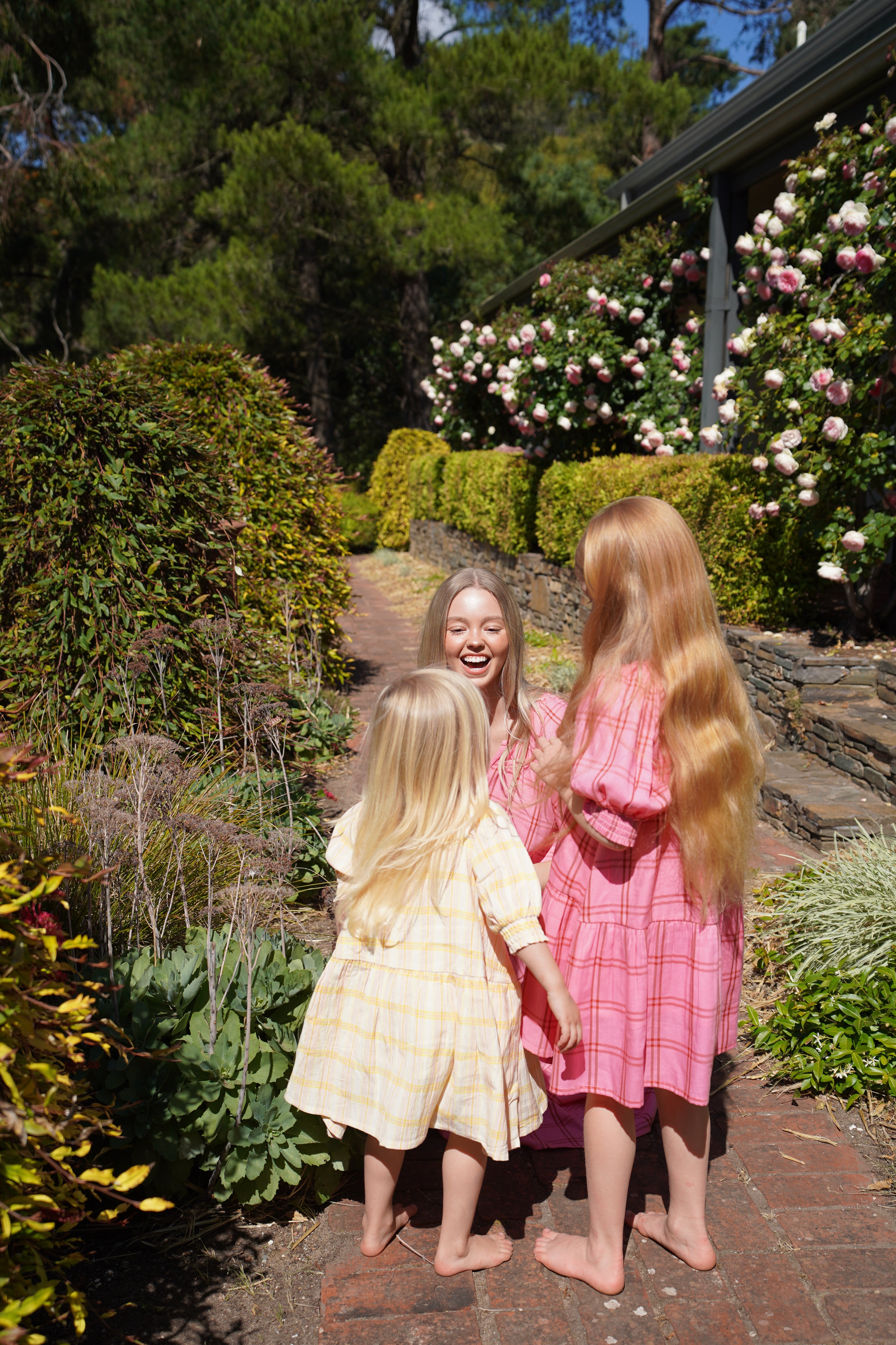 GIRLS POSIE DRESS - PINK
