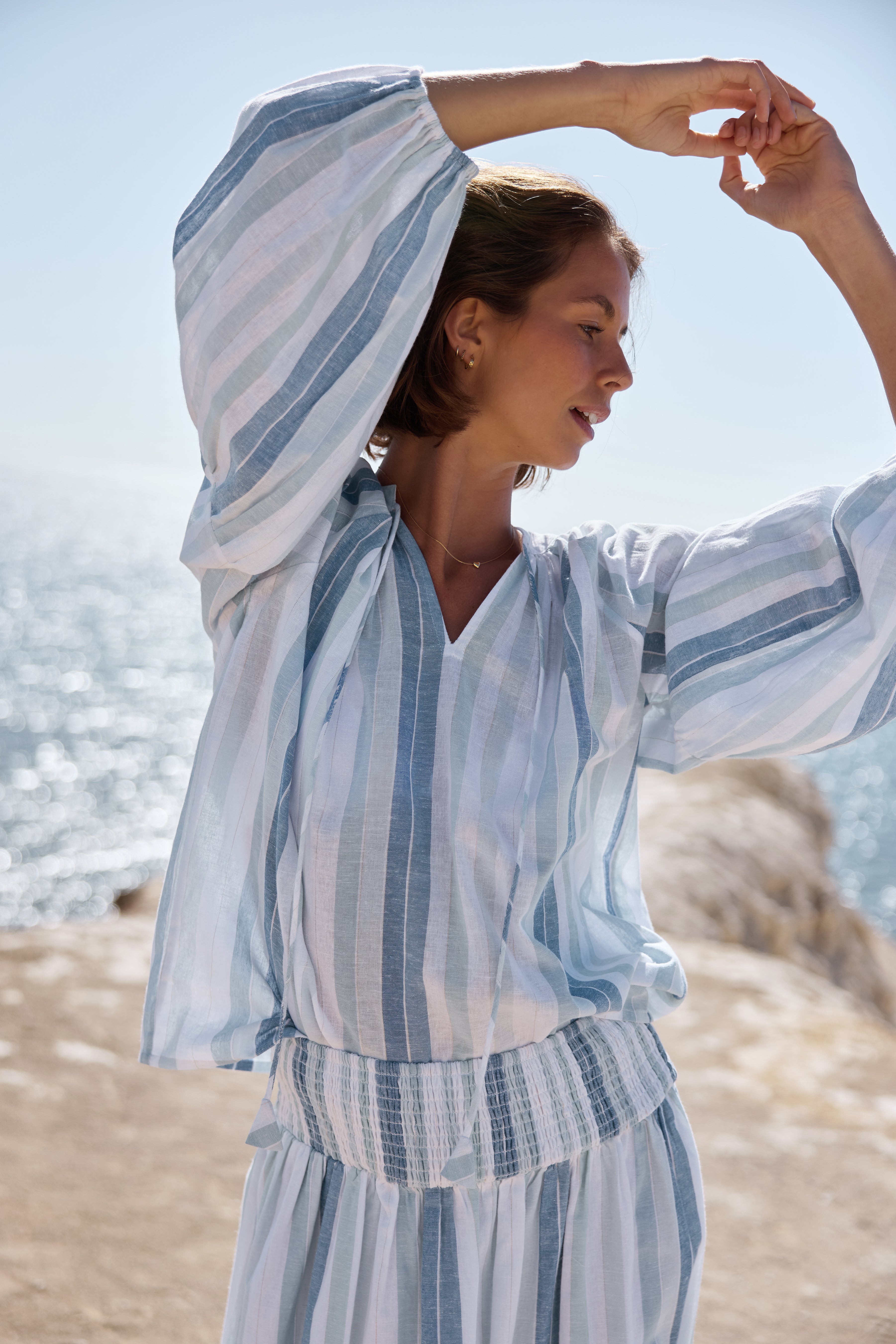 INDY LUREX STRIPE TOP
