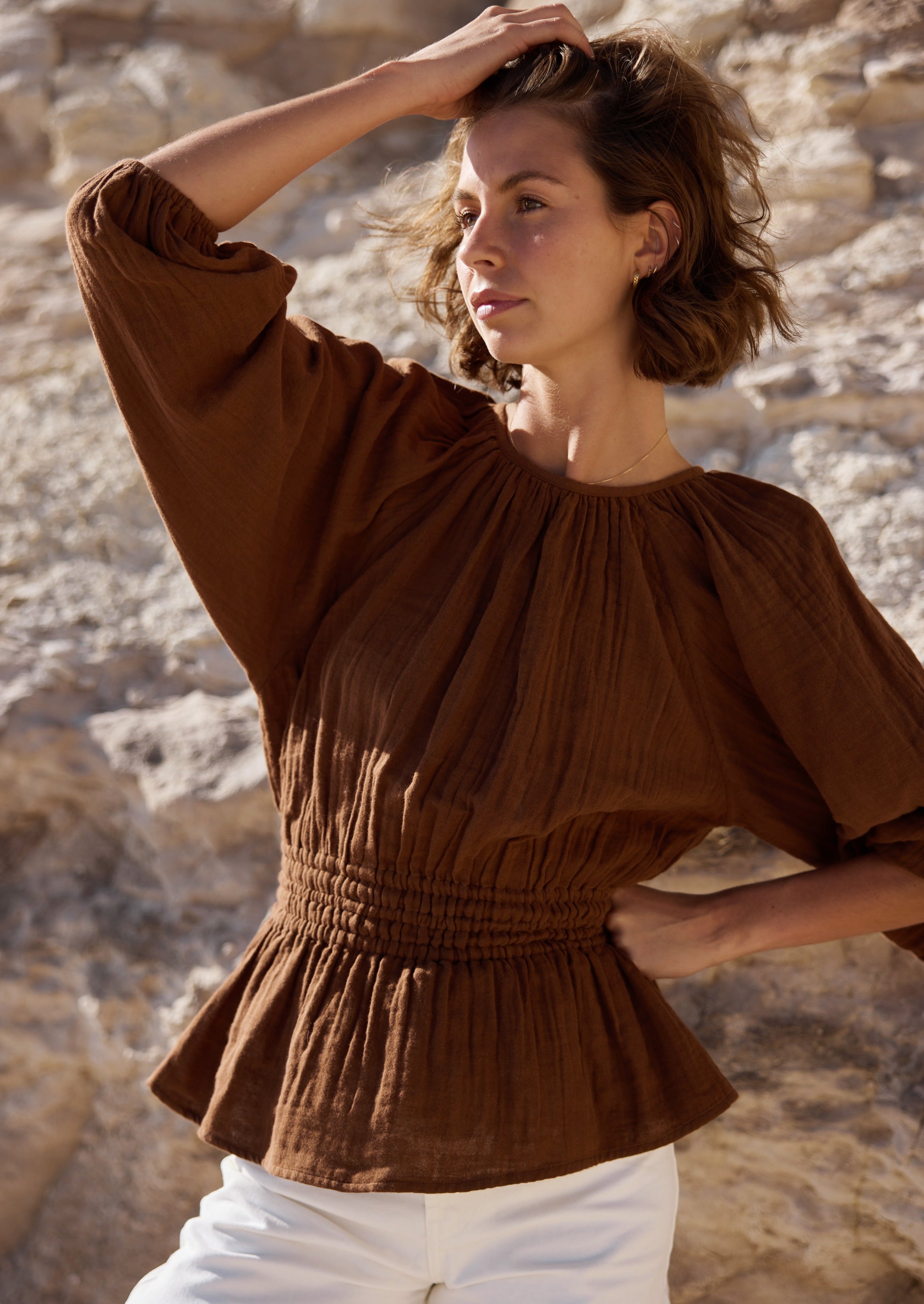 CLEMENTINE TOP // UMBER