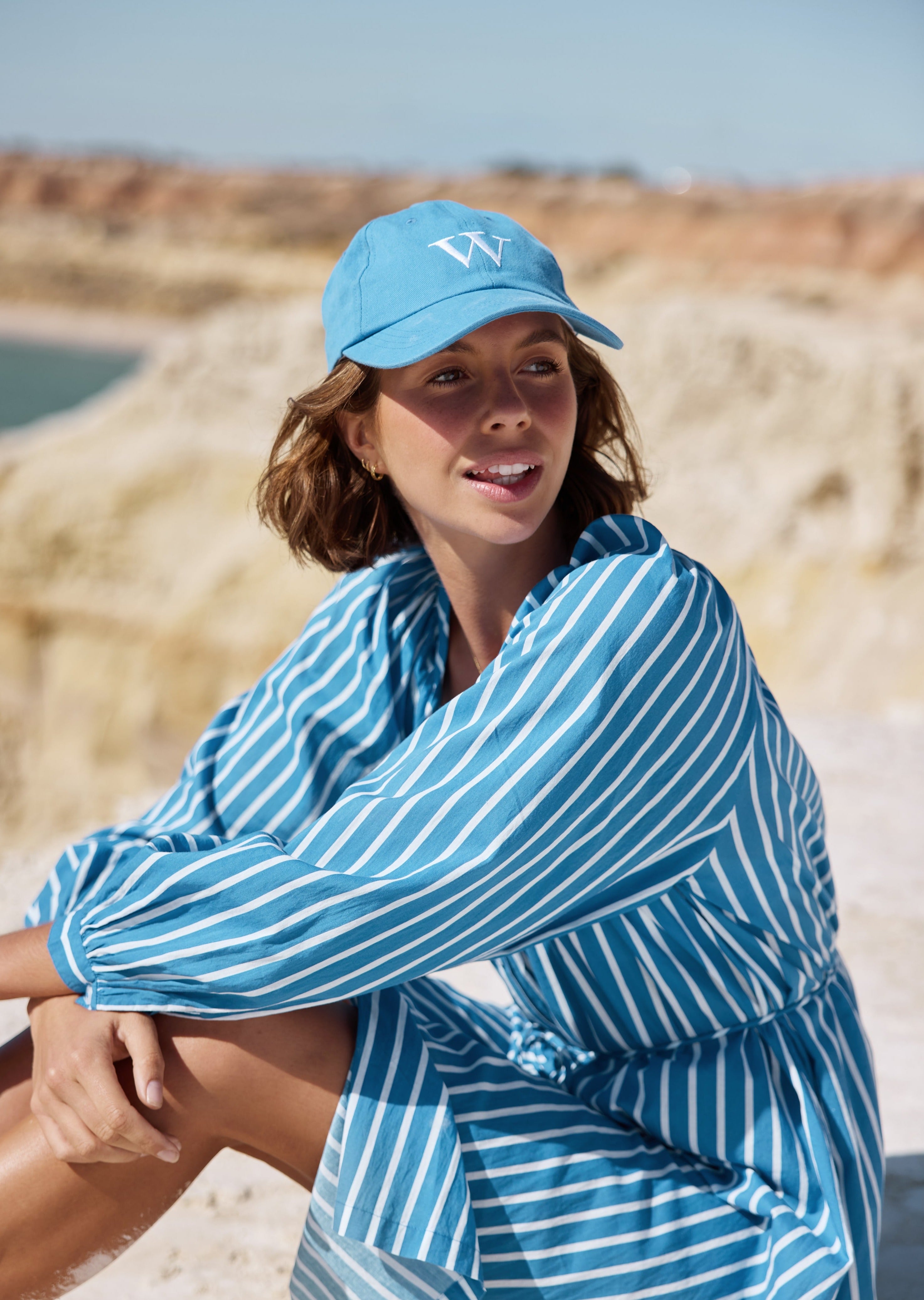 WALDREY CANVAS CAP // BAY BLUE
