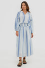 INDY LUREX STRIPE SKIRT