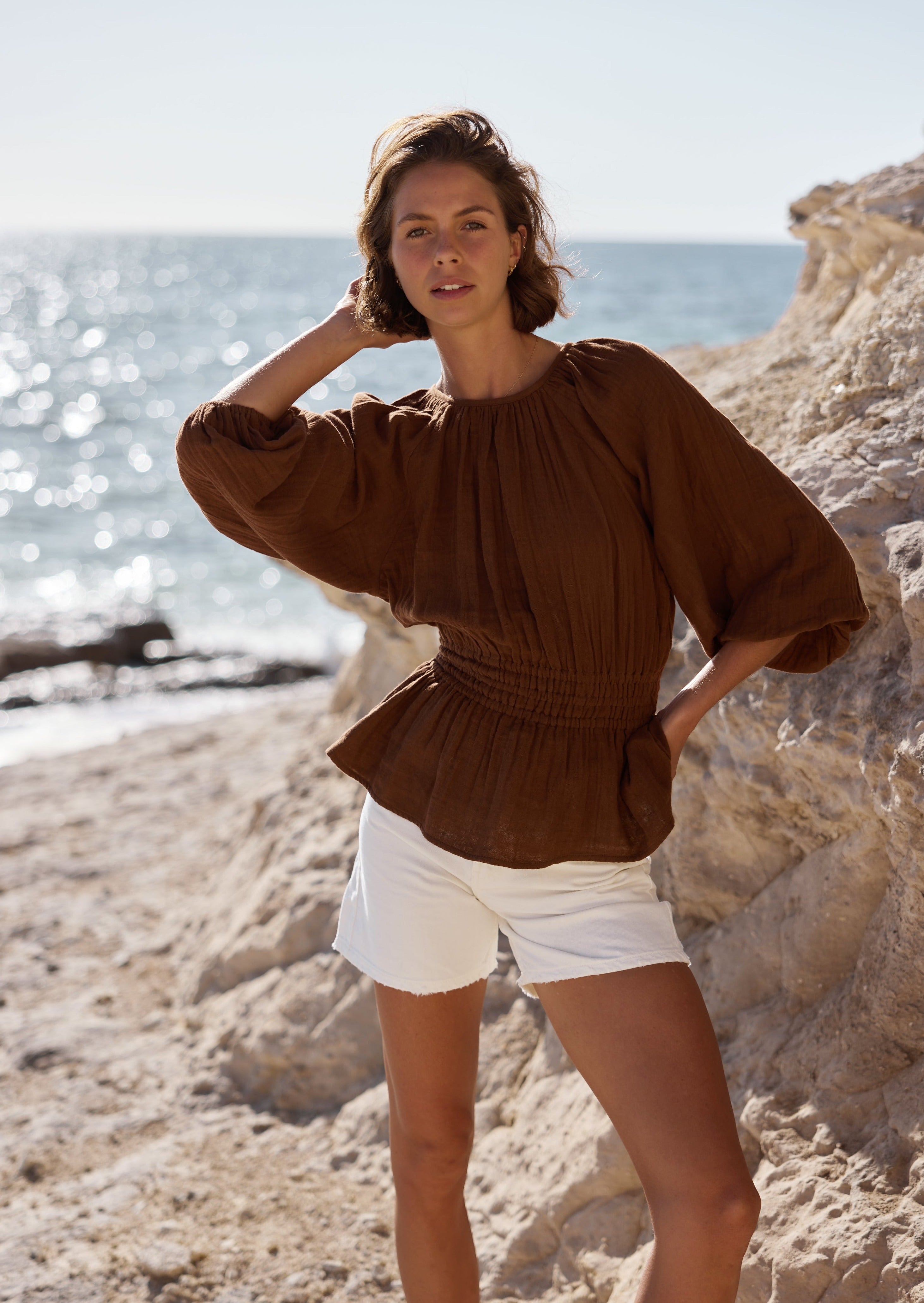 CLEMENTINE TOP // UMBER